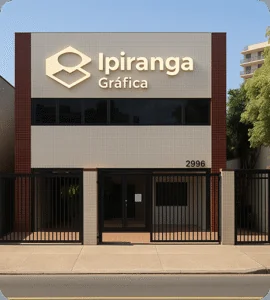 Fachada da Ipiranga Gráfica na Vila Mariana